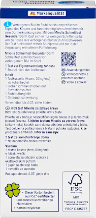 Sneltest Gezonde darm, 1 applicatie, 1 st.