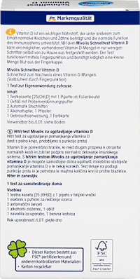 Snelle vitamine D-test, 1 applicatie, 1 stuk