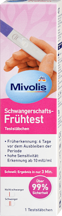 Mivolis Vroege zwangerschapsteststaafjes, 1 stuk