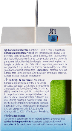 Mivolis Selbsthaftende Bandage, 6 cm x 5 m (gedehnt), 1 Rolle, 5 m