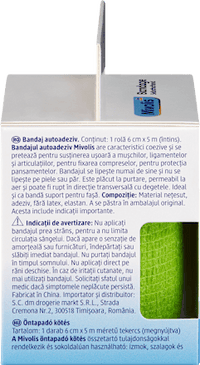 Mivolis Selbsthaftende Bandage, 6 cm x 5 m (gedehnt), 1 Rolle, 5 m