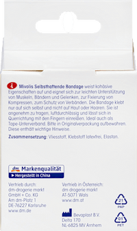 Zelfklevend verband, 6 cm x 5 m (uitgerekt), 1 rol, 1 stuk