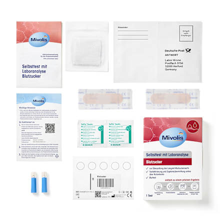 Zelftest met laboratoriumanalyse bloedsuiker, 1 applicatie, 1 st.