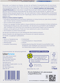 Selbsttest mit Laboranalyse Langzeit-Blutzucker, 1 Anwendung, 1 St