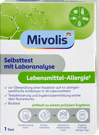 Selbsttest mit Laboranalyse Lebensmittel-Allergie, 1 Anwendung, 1 St