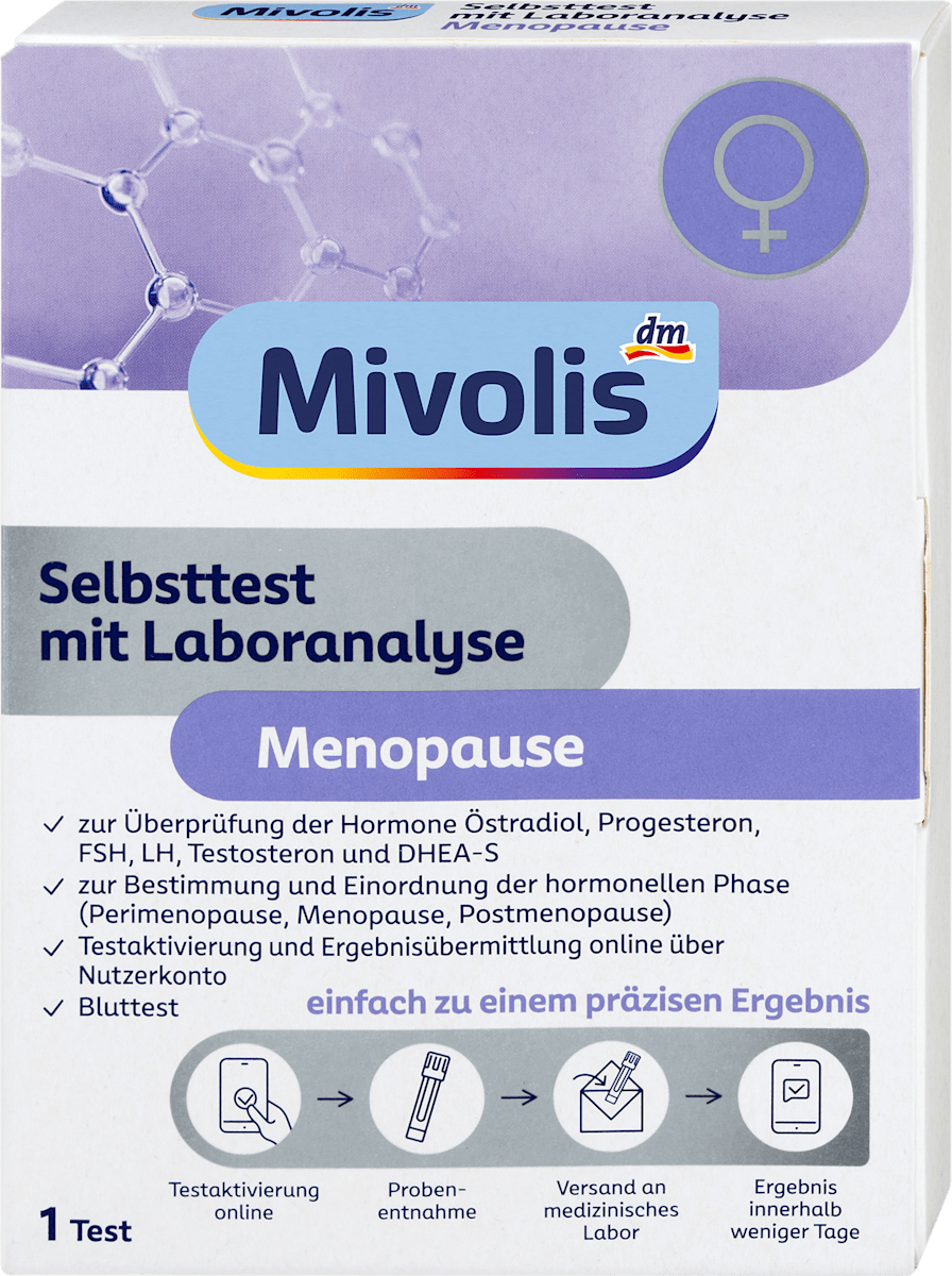 Mivolis Selbsttest mit Laboranalyse Menopause, 1 Set