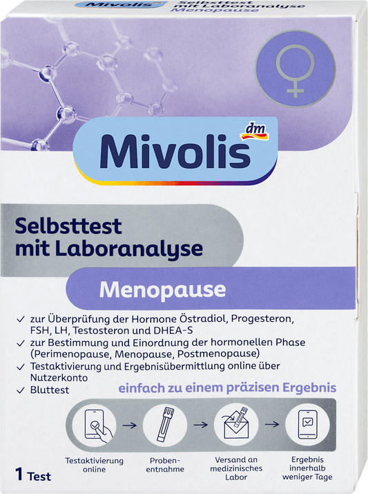 Autotest Mivolis avec analyse en laboratoire Ménopause, 1 kit
