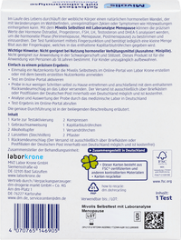 Mivolis Selbsttest mit Laboranalyse Menopause, 1 Set