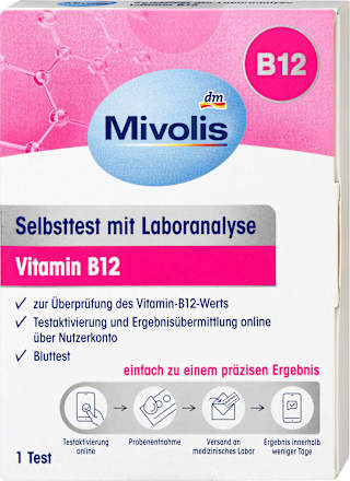 Zelftest met laboratoriumanalyse Vitamine B12, 1 applicatie, 1 st.