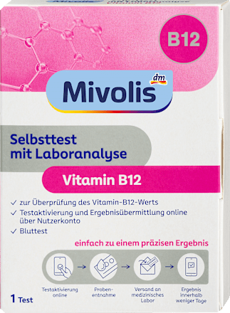 Selbsttest mit Laboranalyse Vitamin B12, 1 Anwendung, 1 St