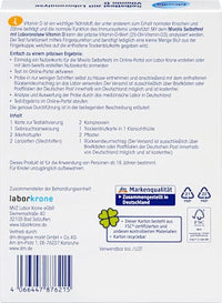 Zelftest met laboratoriumanalyse Vitamine D, 1 applicatie, 1 st.