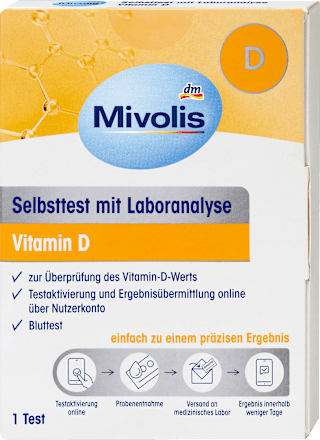 Zelftest met laboratoriumanalyse Vitamine D, 1 applicatie, 1 st.