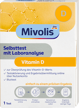 Selbsttest mit Laboranalyse Vitamin D, 1 Anwendung, 1 St