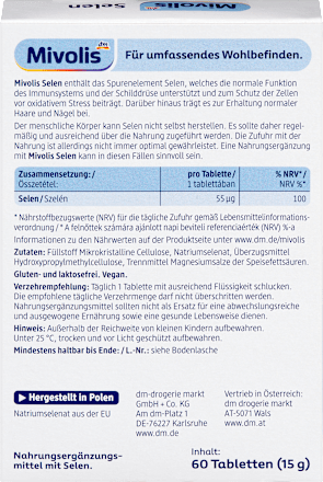 Selen Tabletten 60 St, 15 g