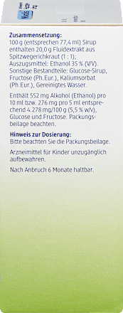 Spitzwegerich Hustensirup, 200 ml