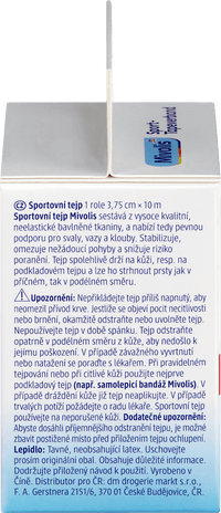 Mivolis Sport-Tapeverband, 3,75 cm x 10 m, 1 Rolle, 10 m
