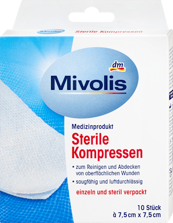 Mivolis Steriele kompressen, 10 stuks