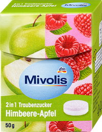 Traubenzucker 2in1, Himbeere-Apfel, 50 g