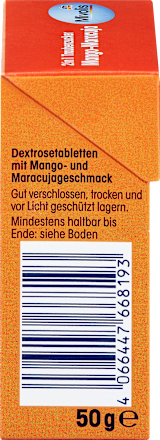 Dextrose 2-in-1, Mango-Passievrucht, 50 g