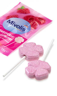 Dextrose, bruisende lolly's framboos voor kinderen, 75 g