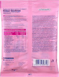 Traubenzucker, Brause-Lutscher Himbeere für Kinder, 75 g