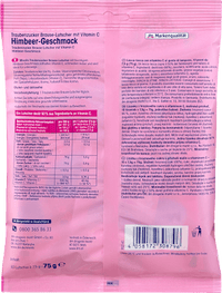 Dextrose, bruisende lolly's framboos voor kinderen, 75 g