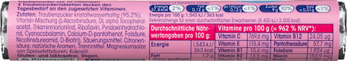 Traubenzucker, Himbeere mit 10 Vitaminen, 44 g