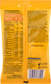Traubenzucker mit 10 Vitaminen, Orangen-Geschmack, 100 g