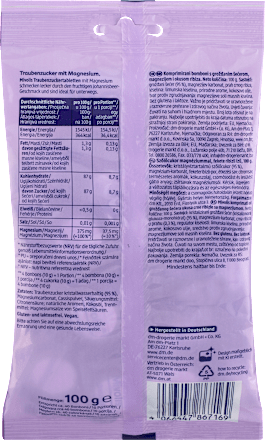 Traubenzucker mit Magnesium, Johannisbeer-Geschmack, 100 g