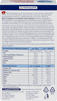 Vegetariërs en veganisten Vitaminen + Mineralen, tabletten 30 stuks, 46 g