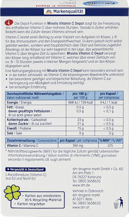 Vitamine C Depot, capsules 40 stuks, 22 g