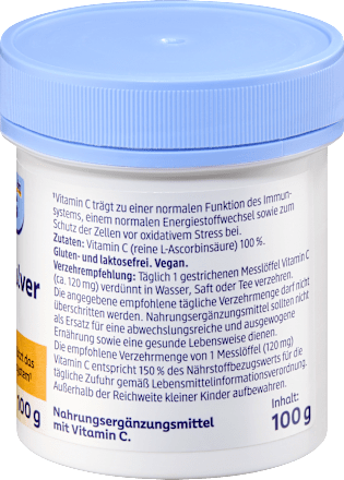 Vitamin C Pulver, 100 g