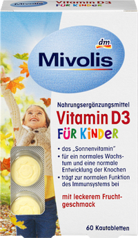 Vitamine D3 voor kinderen, kauwtabletten 60 stuks, 51 g