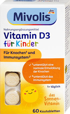 Vitamin D3 für Kinder Kautabletten 60 St, 51 g