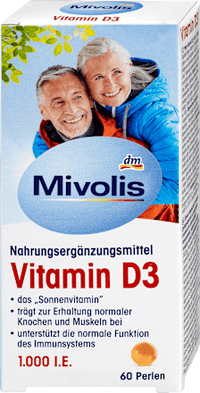 Vitamine D3 parels 1000 IE 60 stuks, 13,3 g