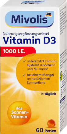 Vitamin D3 Perlen 1000 I.E. 60 St, 13,3 g