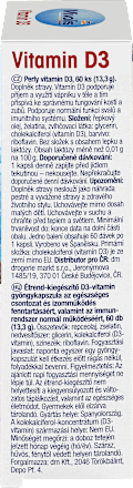 Vitamine D3 parels 1000 IE 60 stuks, 13,3 g