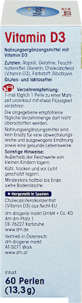 Vitamine D3 parels 1000 IE 60 stuks, 13,3 g