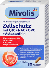 Zellschutz mit Q10 + NAC + OPC + Astaxanthin Kapseln 30 St, 17,7 g