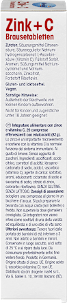 Zink + C Brausetabletten 20 St., 82 g Mivolis