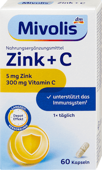 Zink + C Kapseln 60 St, 38 g