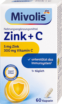 Zink + C Kapseln 60 St, 38 g