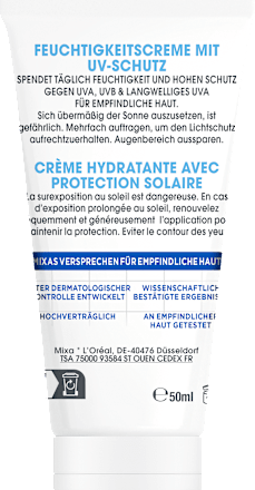 Feuchtigkeitscreme LSF 50, 50 ml Mixa