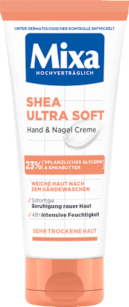 Hand- & Nagelcreme Shea ultra soft mit Glycerin, 100 ml Mixa