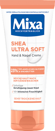 Hand- & Nagelcreme Shea ultra soft mit Glycerin, 100 ml Mixa