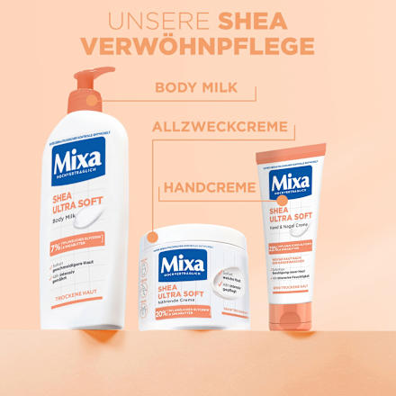 Hand- & Nagelcreme Shea ultra soft mit Glycerin, 100 ml