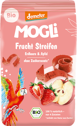 Fruchtgummi Streifen Erdbeere & Apfel, ab 3 Jahren, 25 g
