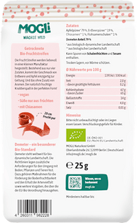 Fruchtgummi Streifen Erdbeere & Apfel, ab 3 Jahren, 25 g