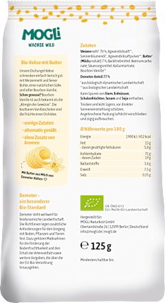 Kinderkekse Dschungel mit Butter ab 3 Jahren, 125 g