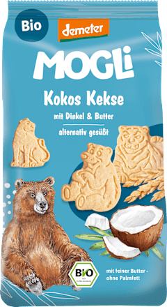 MOGLi Kinderkekse Kokos ab 3 Jahren, 125 g